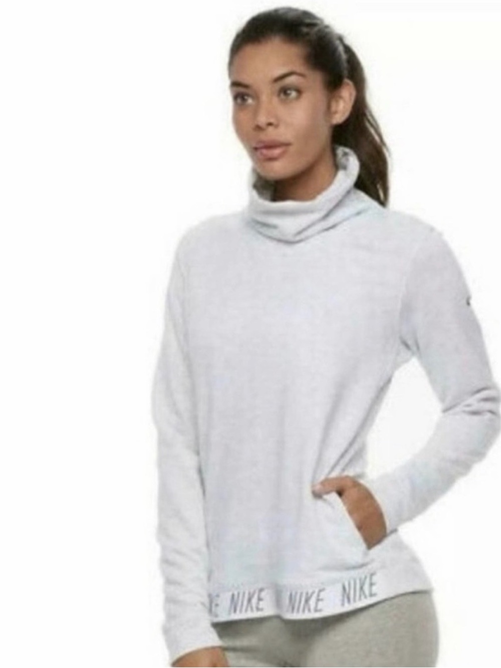 Nike Dri Fit Gray Pullover - Small